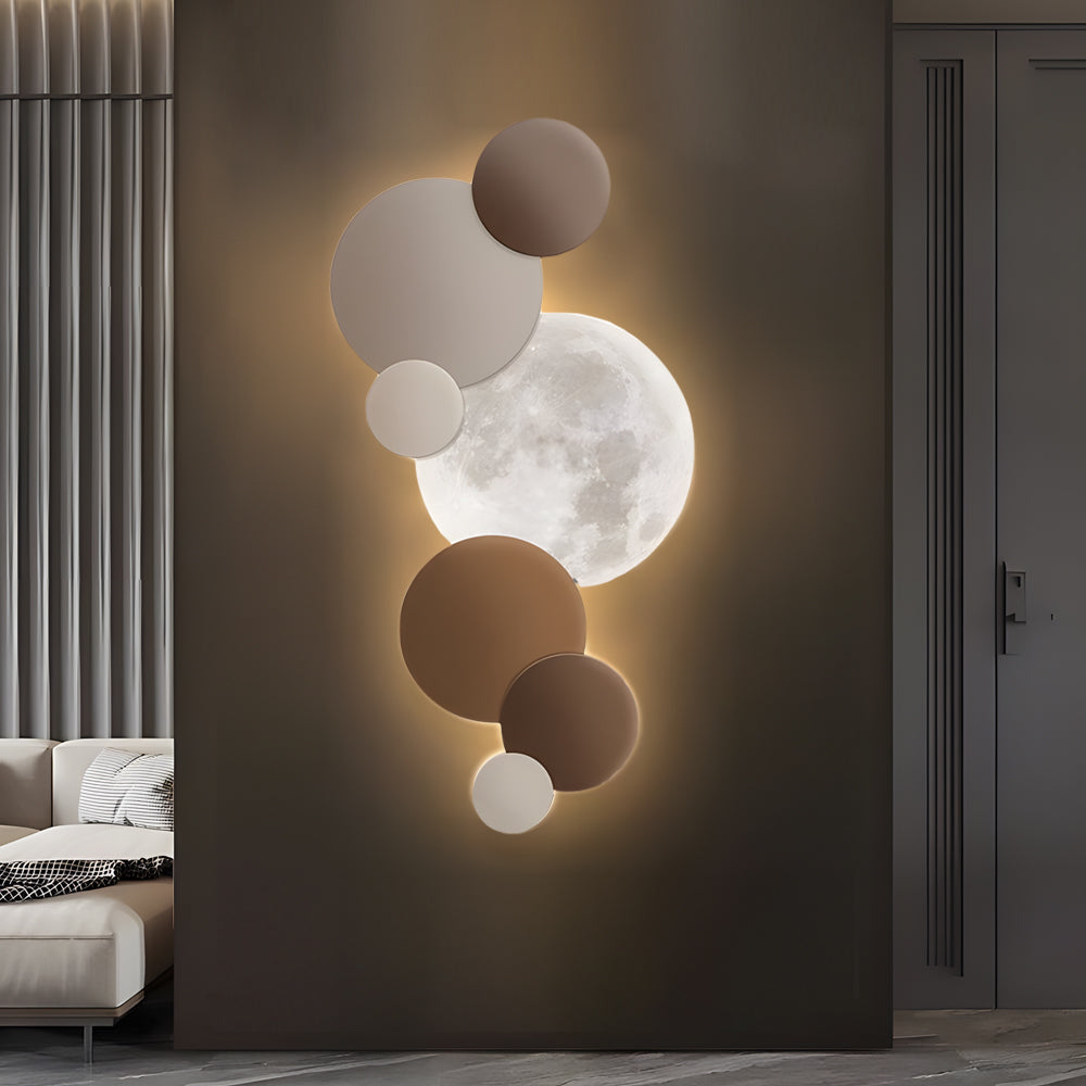 Lunar Glow Round LED Wall Sconce-Lighom