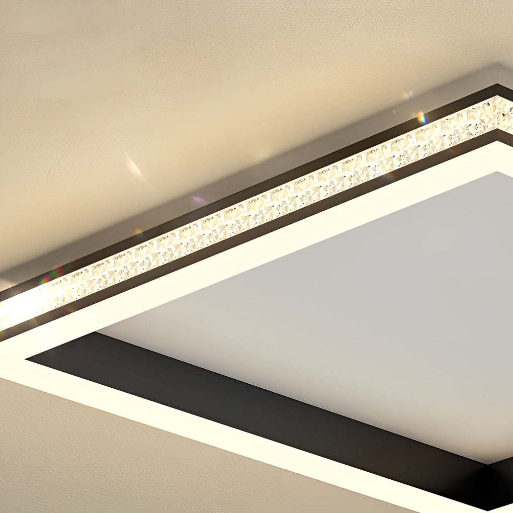 Round Dimmable Remote Modern Ceiling Fixture