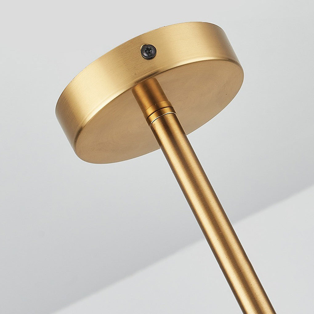 Glass UFO Spinning Top LED Modern Bedside Pendant