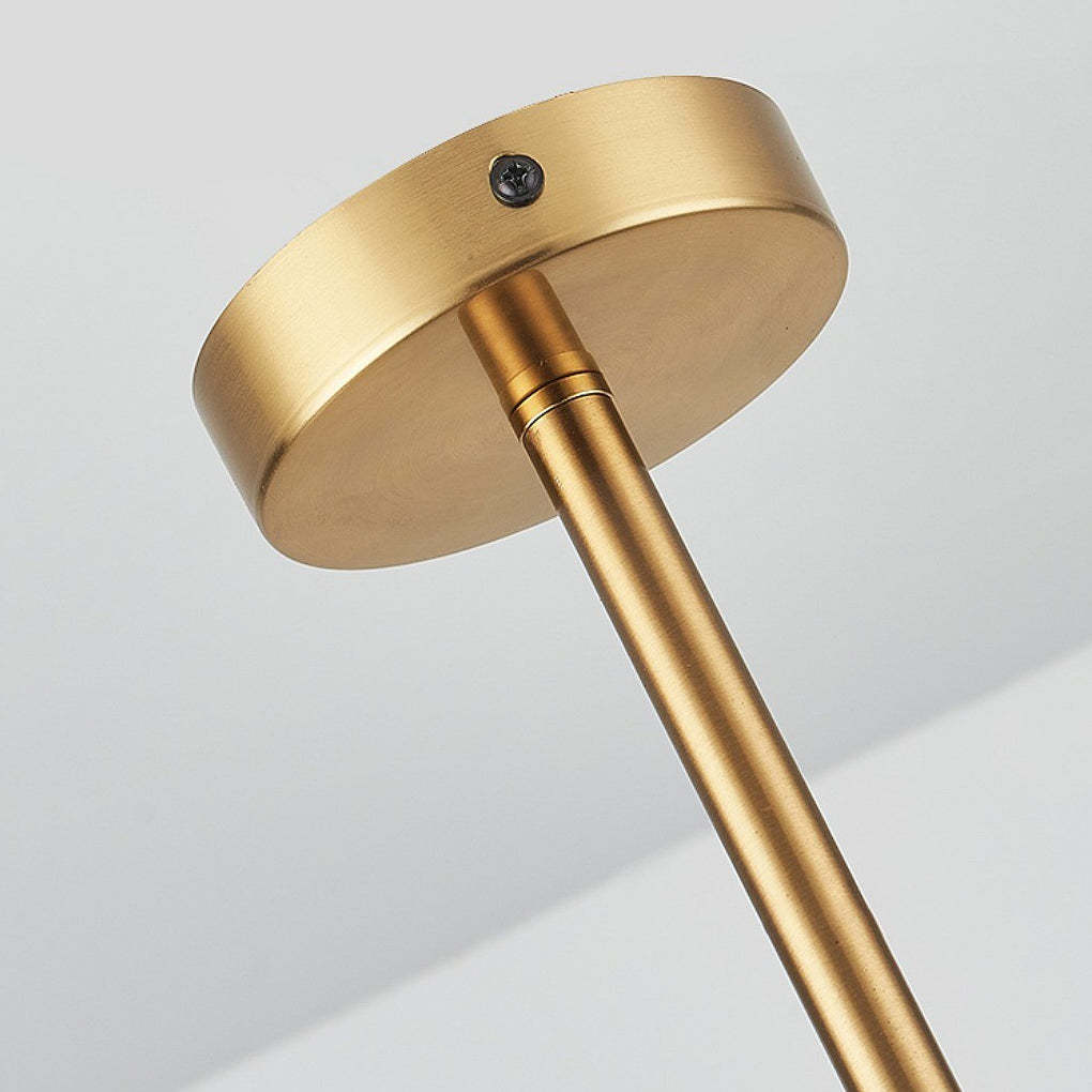 Glass UFO Spinning Top LED Modern Bedside Pendant