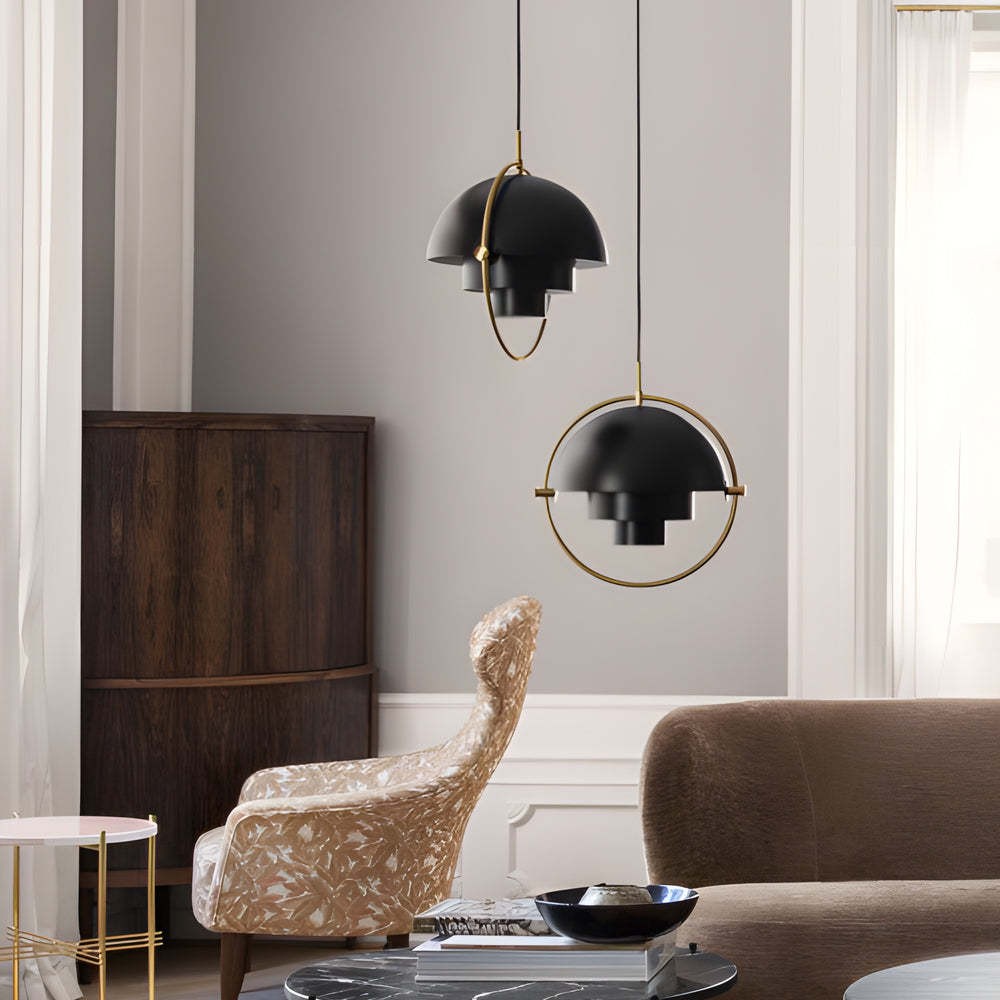 Rotating Shade Iron Nordic Chandelier