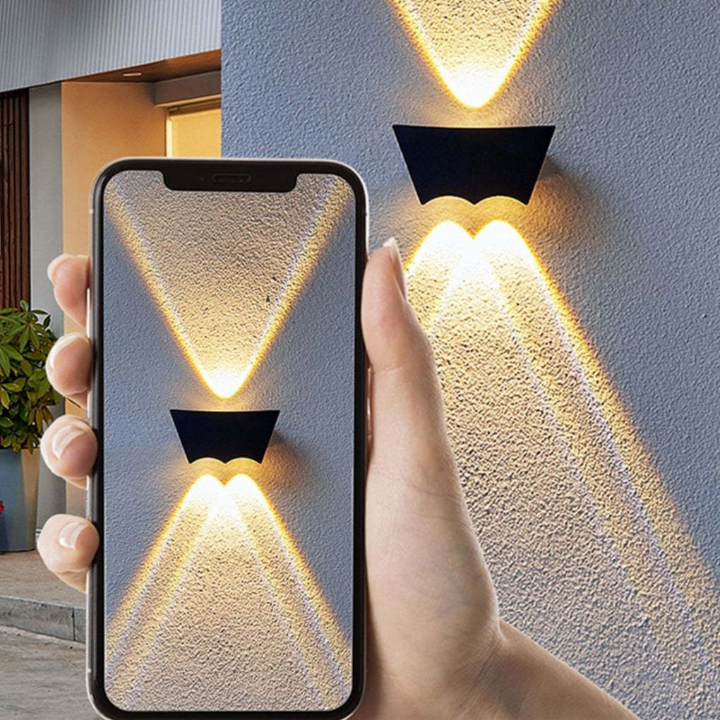 Creative Up and Down Lighting LED Waterproof Black Wall Washer Lights-Lighom