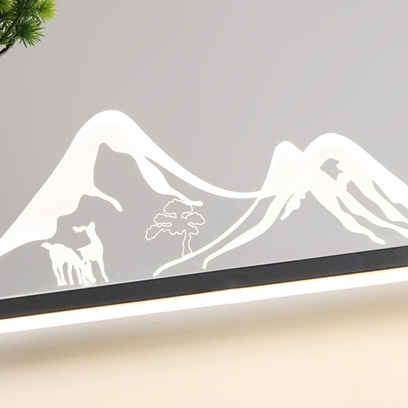 Mountain Scenery LED Modern Outdoor Wall Light