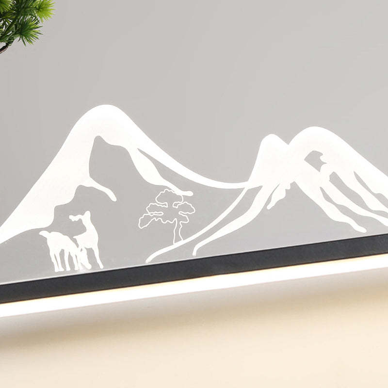 Mountain Scenery LED Modern Outdoor Wall Light
