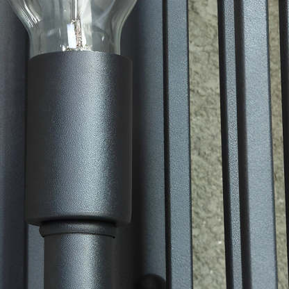 Square Waterproof LED Black Retro Outdoor Wall Lamp Exterior Lights-Lighom