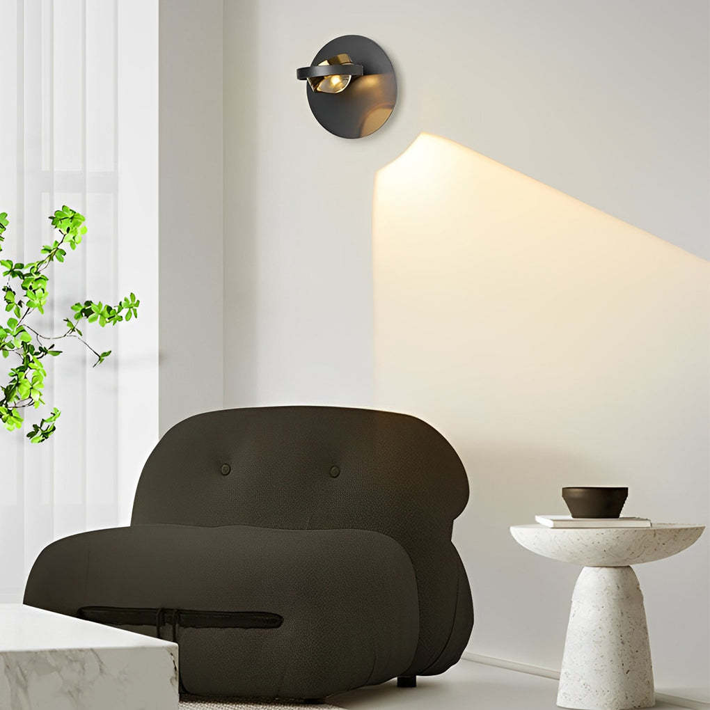 Round Square Creative Free Adjustable Direction Modern Wall Lights Fixture-Lighom