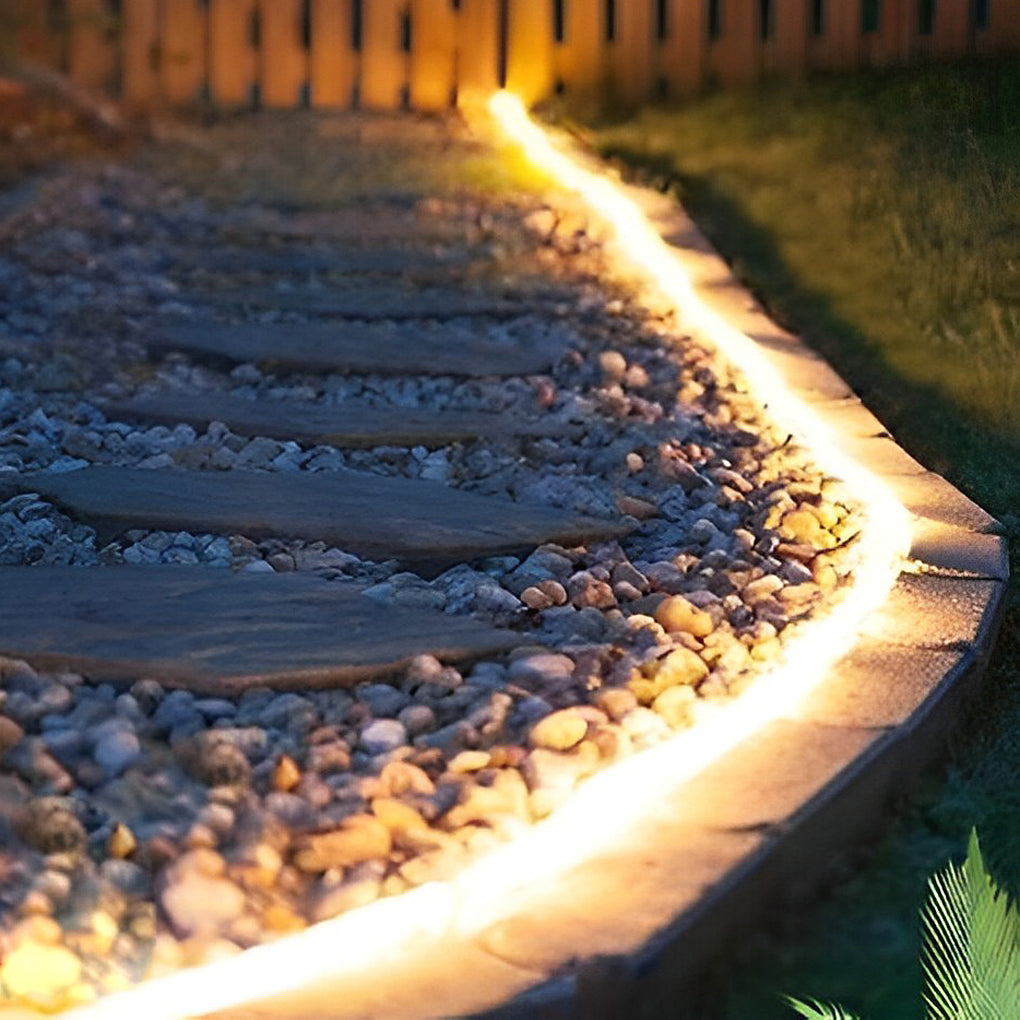 0.39'' Waterproof Recessed LED Under Tread Stair Lighting Modern Flexible Strip Light-Lighom