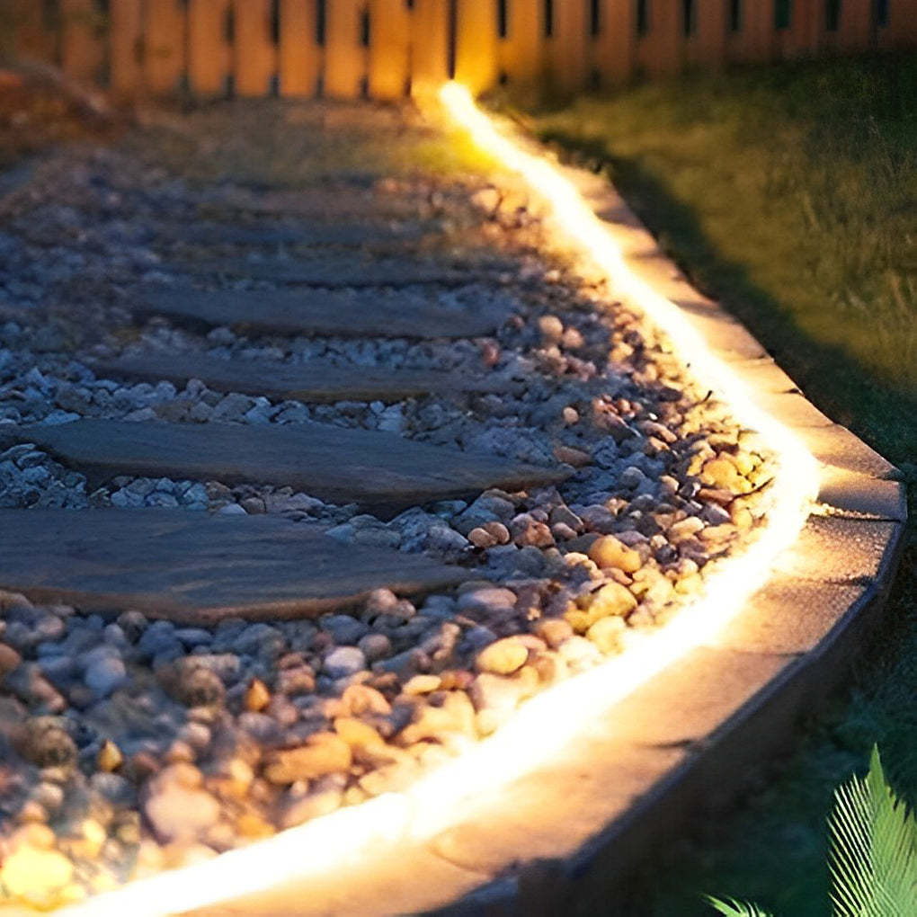 0.39'' Waterproof Recessed LED Under Tread Stair Lighting Modern Flexible Strip Light-Lighom