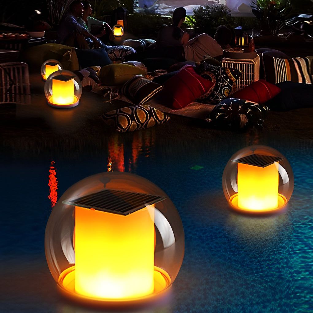 Intelligent Solar Floating Smokey Ball Pool Light