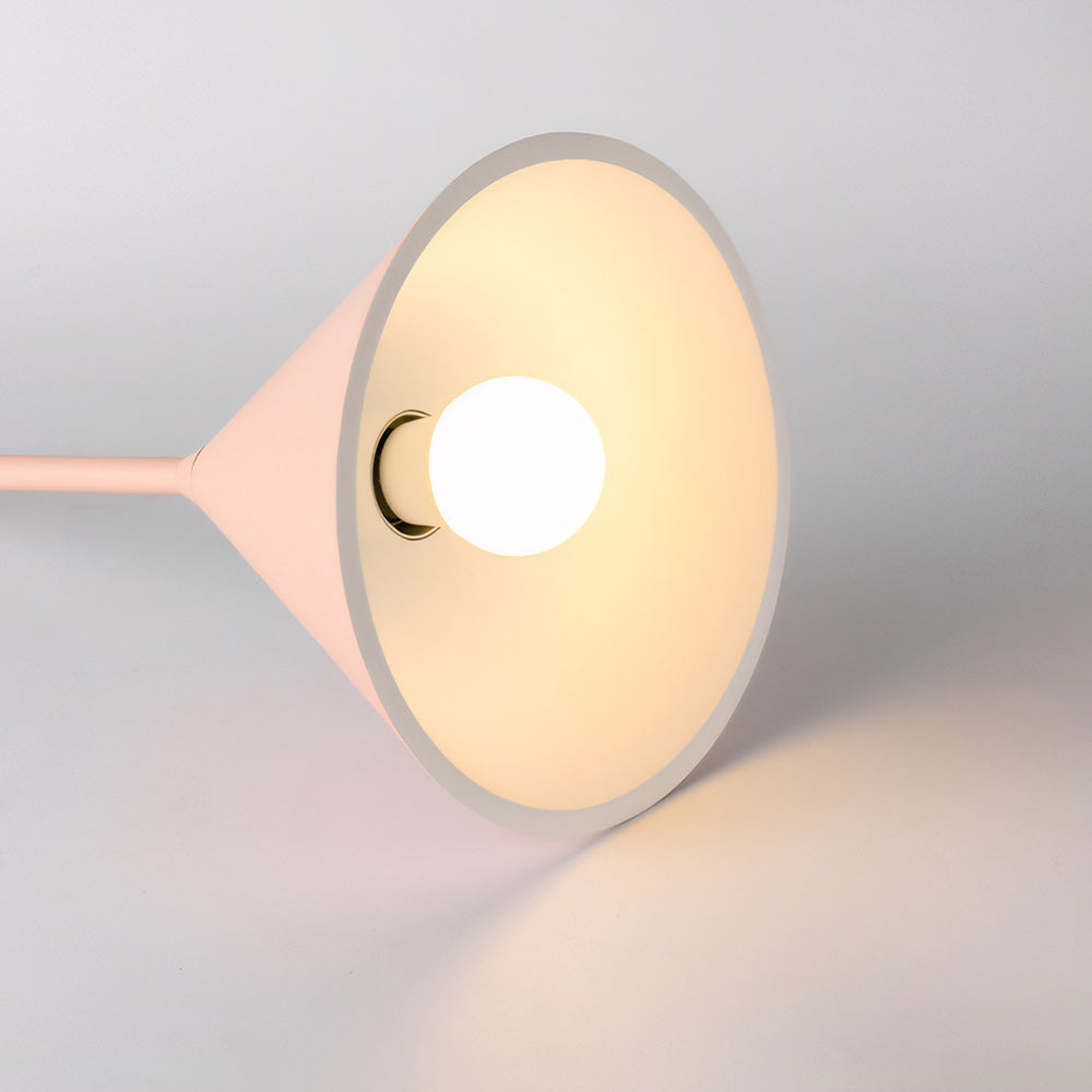 Resin Pink Figura Arc Pendant Lamp