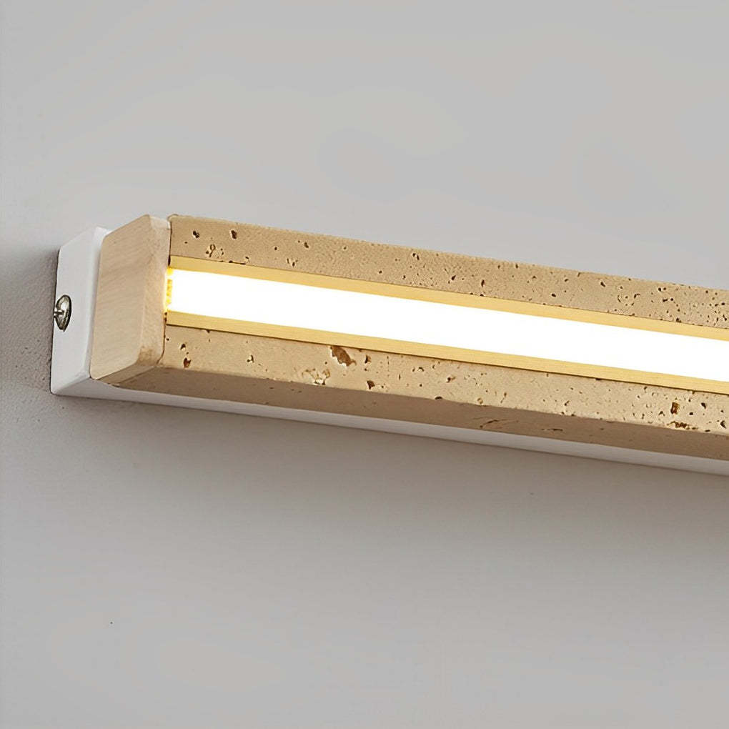 Strip Yellow Travertine LED Dimmable Wabi-Sabi Japanese-Style Wall Lamp-Lighom