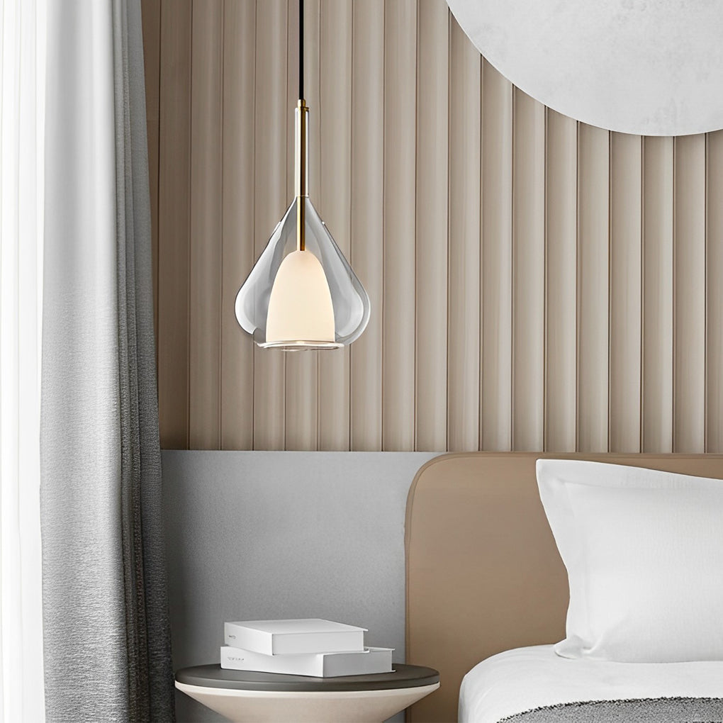 Raindrop Double Layer Glass Nordic Small Chandelier