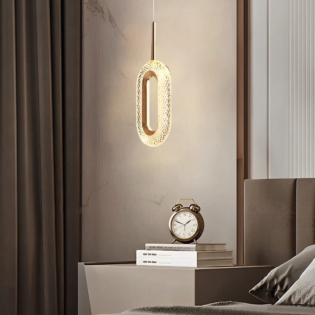 Circle Water Drop Minimalist Dimming Modern — Oval / 1-Light / 3 Step Dimming