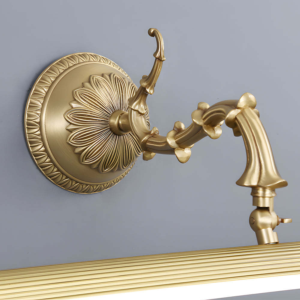 Antique Gold 180�� Rotatable LED Bathroom Vanity Light with Adjustable Ambiance-Lighom