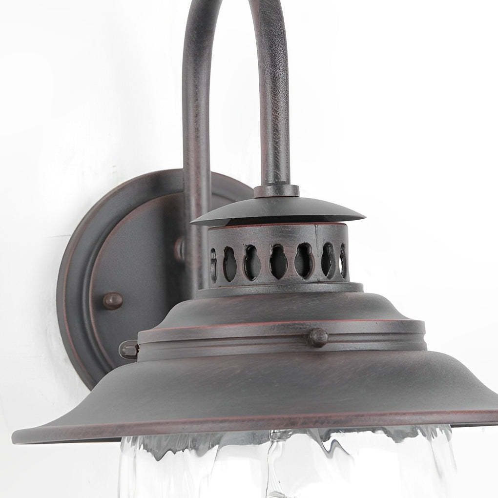 Creative Glass Metal LED Waterproof Modern Outdoor Wall Lamp Wall Sconce Lighting-Lighom