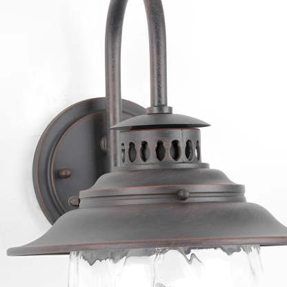 Creative Glass Metal LED Waterproof Modern Outdoor Wall Lamp Wall Sconce Lighting-Lighom