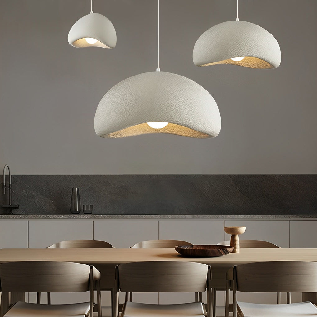Cloud Donut LED Semicircle Asian Chandelier