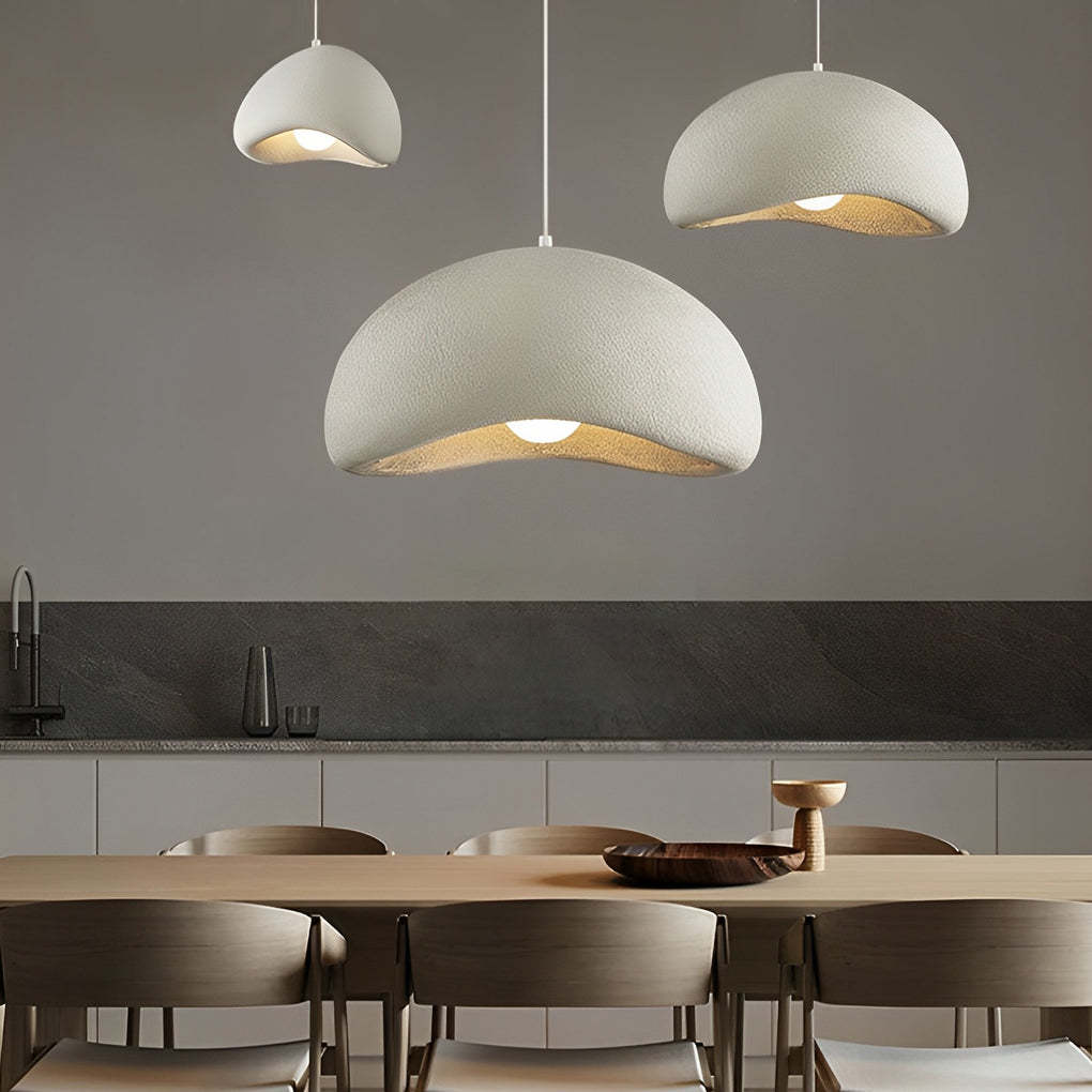 Cloud Donut LED Semicircle Asian Chandelier