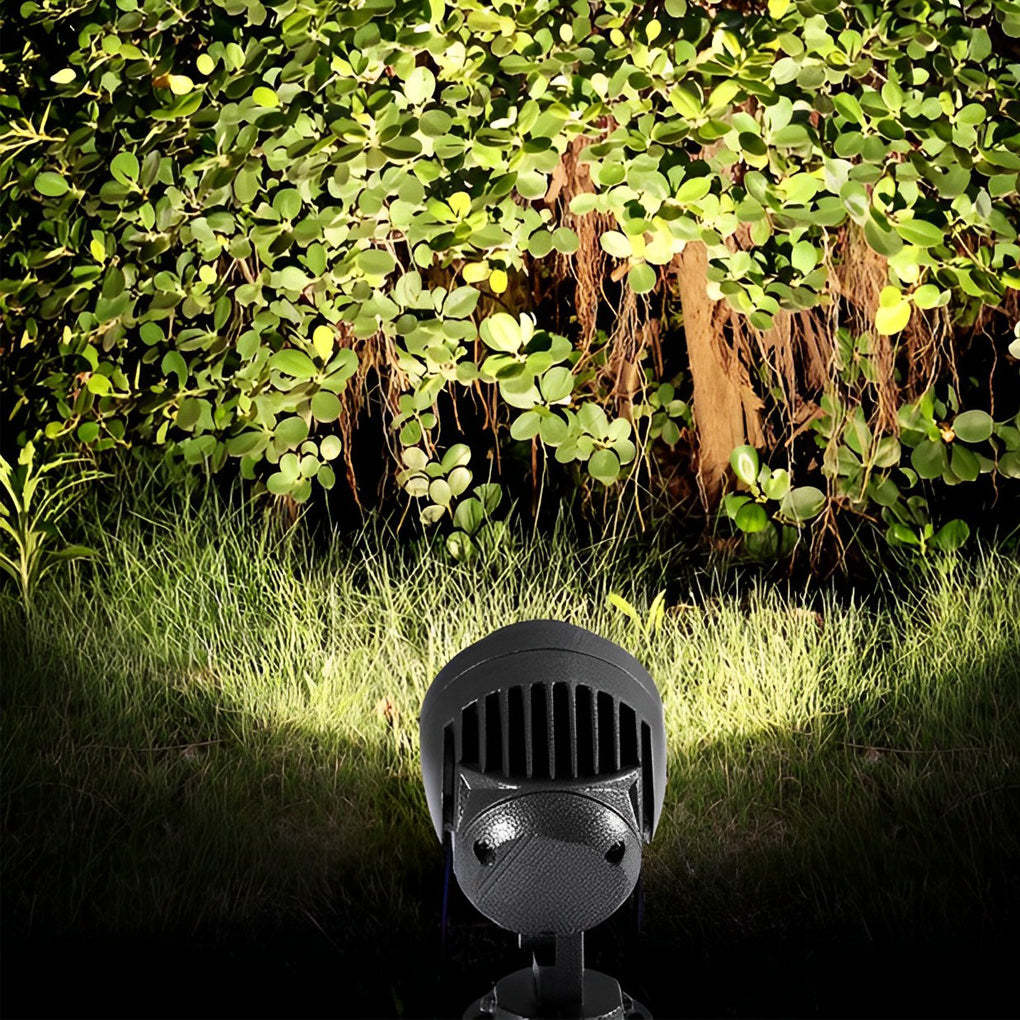 Round Waterproof LED Adjustable Modern Outdoor Spotlights Tree Spot Lights-Lighom