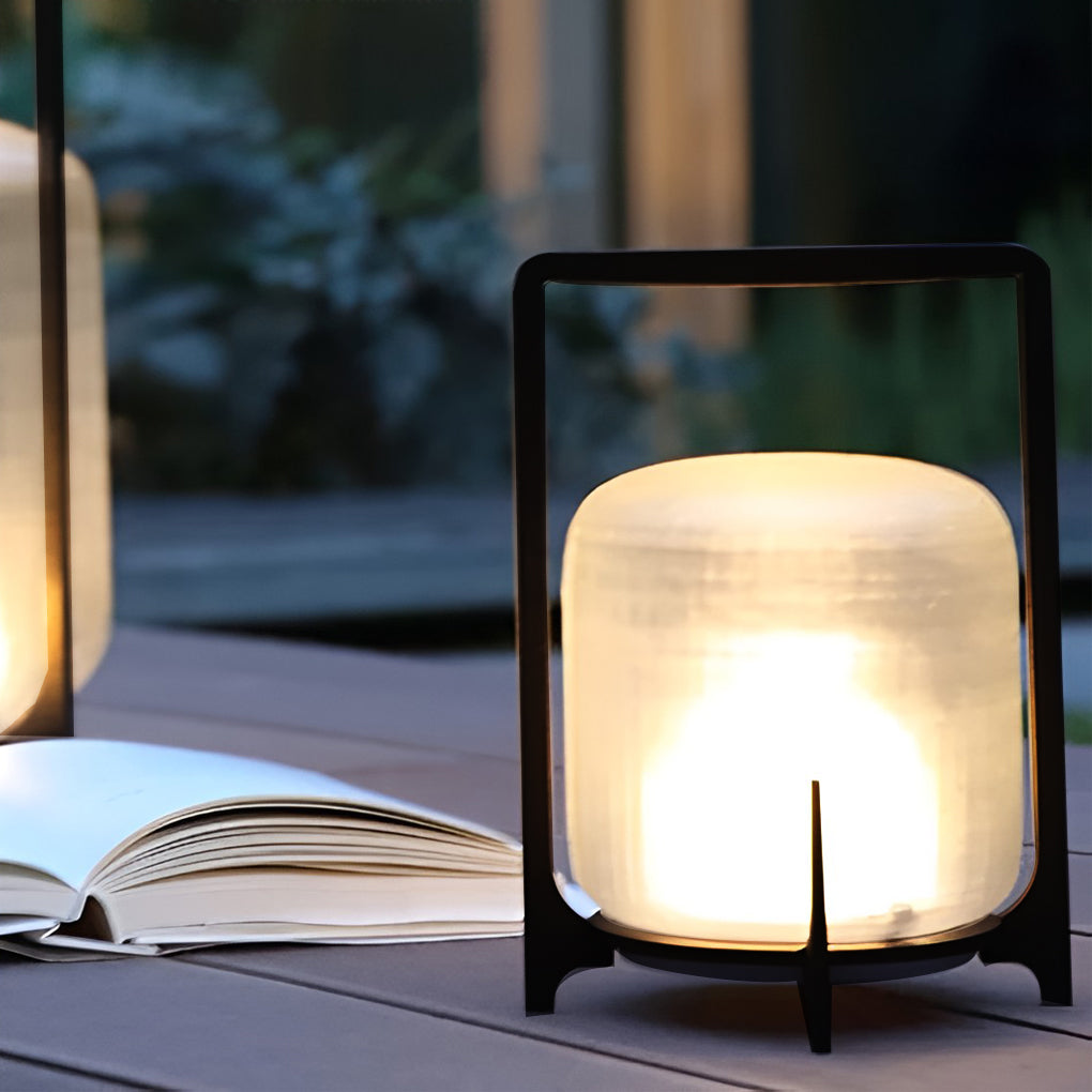 Portable Lantern Shaped Acrylic Waterproof LED Modern Outdoor Lights-Lighom