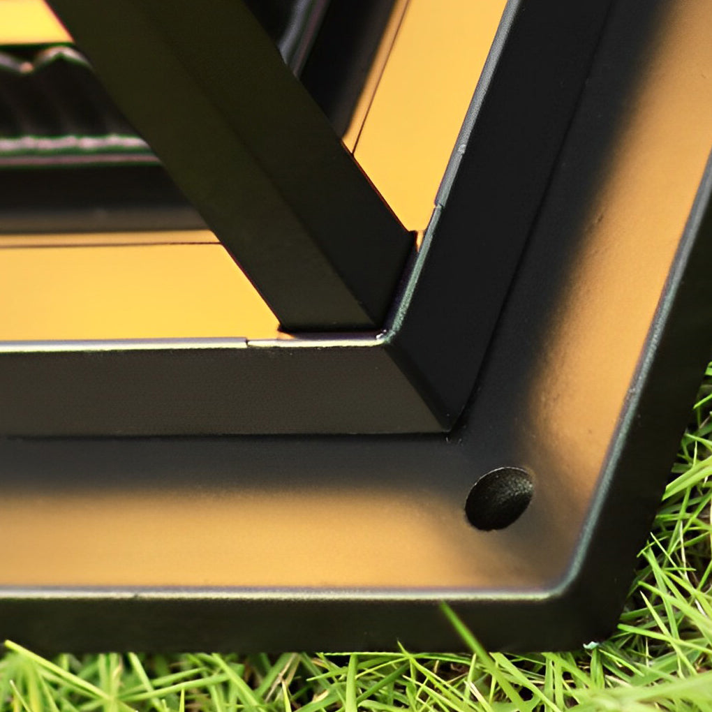 Square Waterproof Intelligent Light Control Black Solar Lawn Lights-Lighom