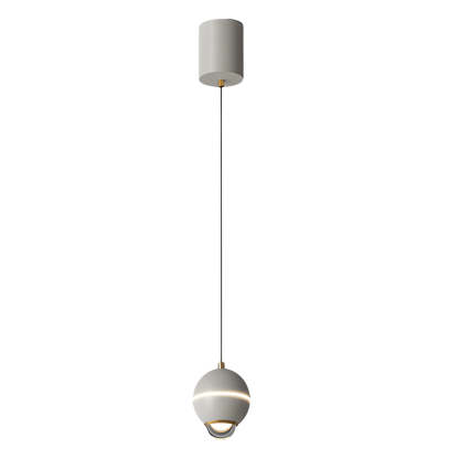 Small Metal Ball Modern Pendant with Spotlights