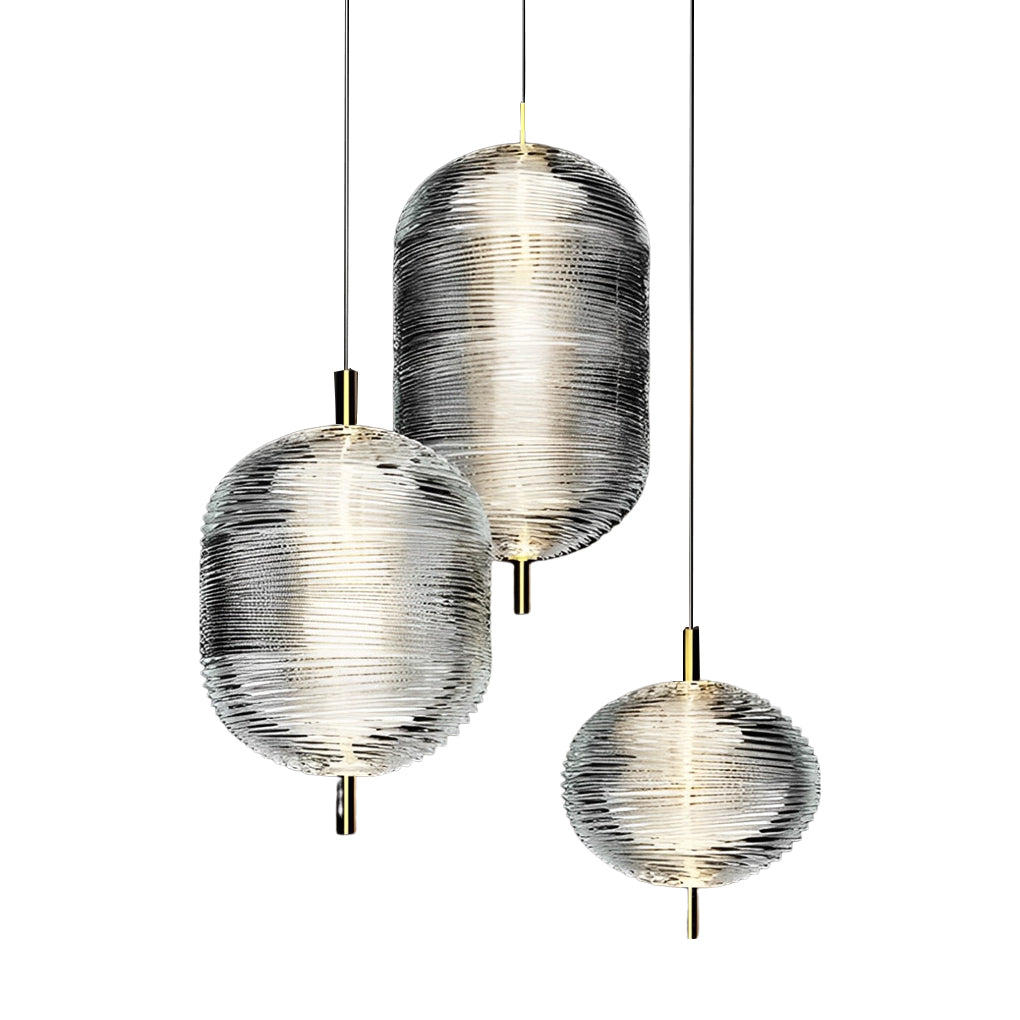 Personalized Glass Shade Iron Nordic Pendant
