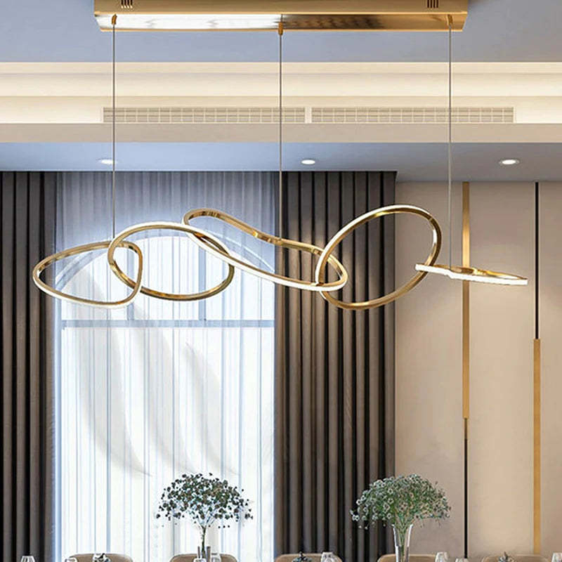 Irregular Circular Chainlink Dimmable Plated
