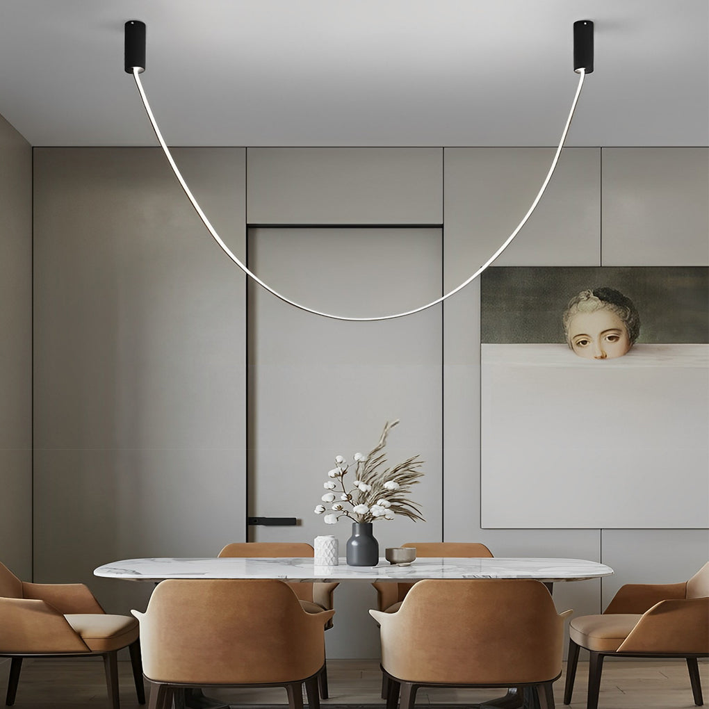 Flexible Art Belt Minimalist Duplex Staircase — White