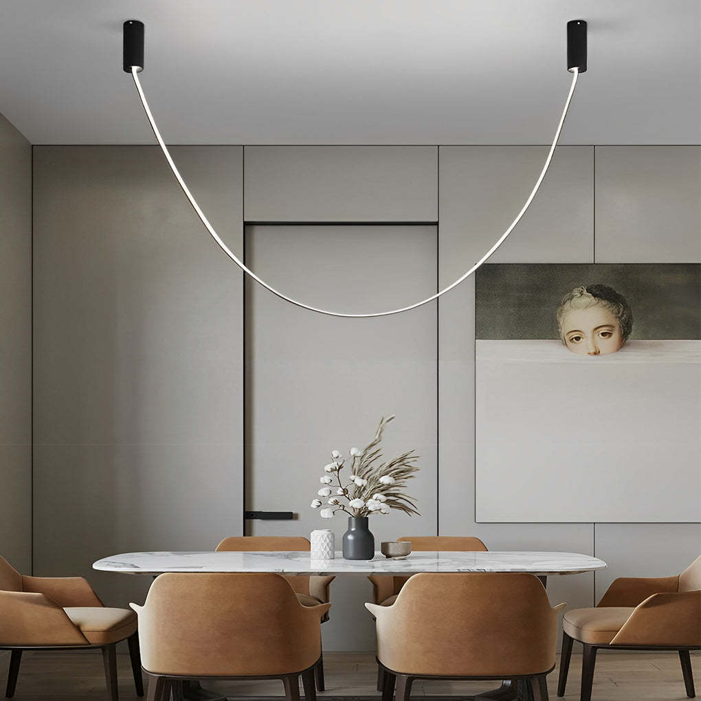 Flexible Art Belt Minimalist Duplex Staircase — White
