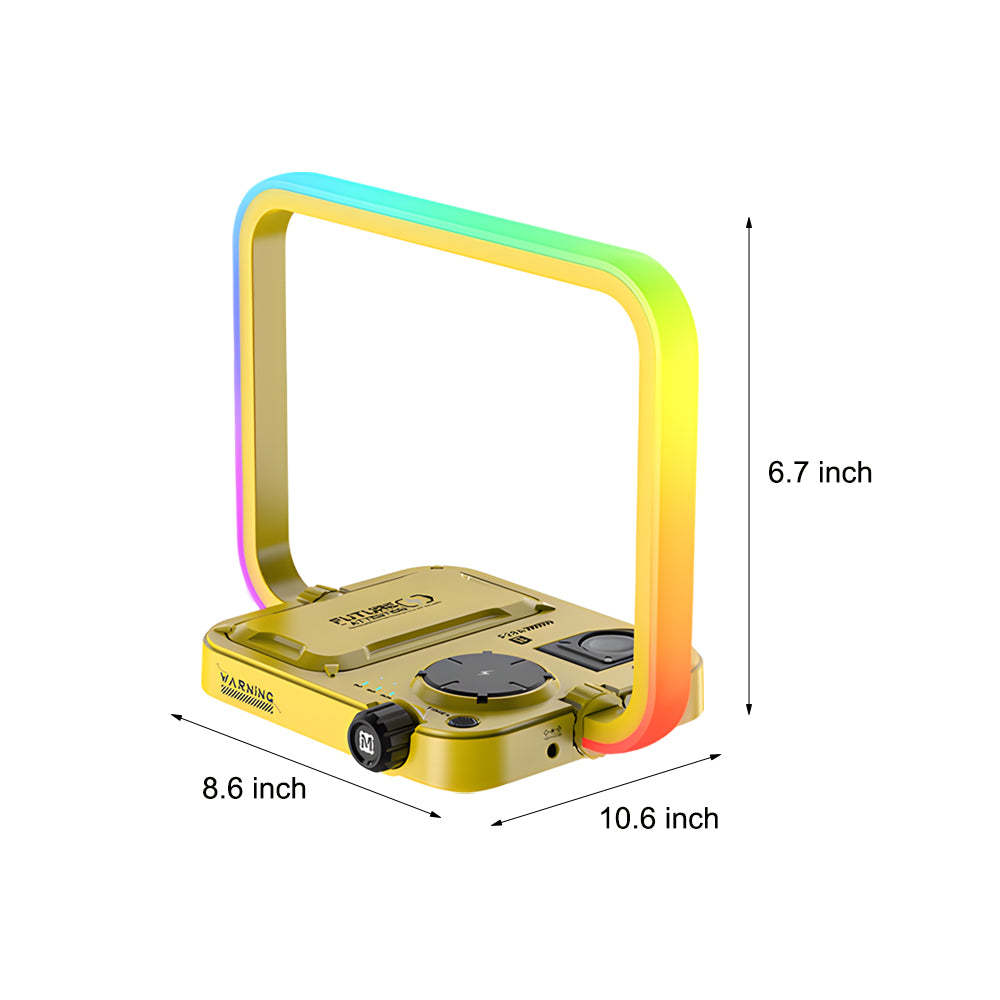 3-in-1 Touch Bedside LED Wireless Charging Lamp