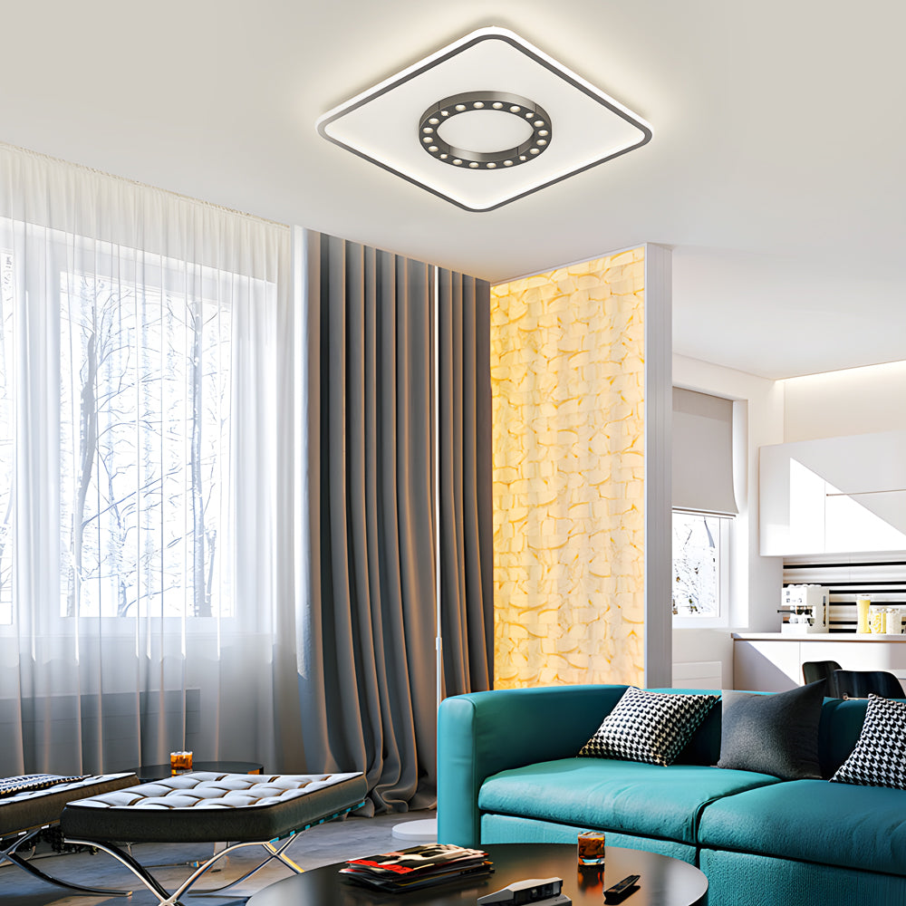 Square LED Anti-Glare Dimmable Modern Ceiling Light