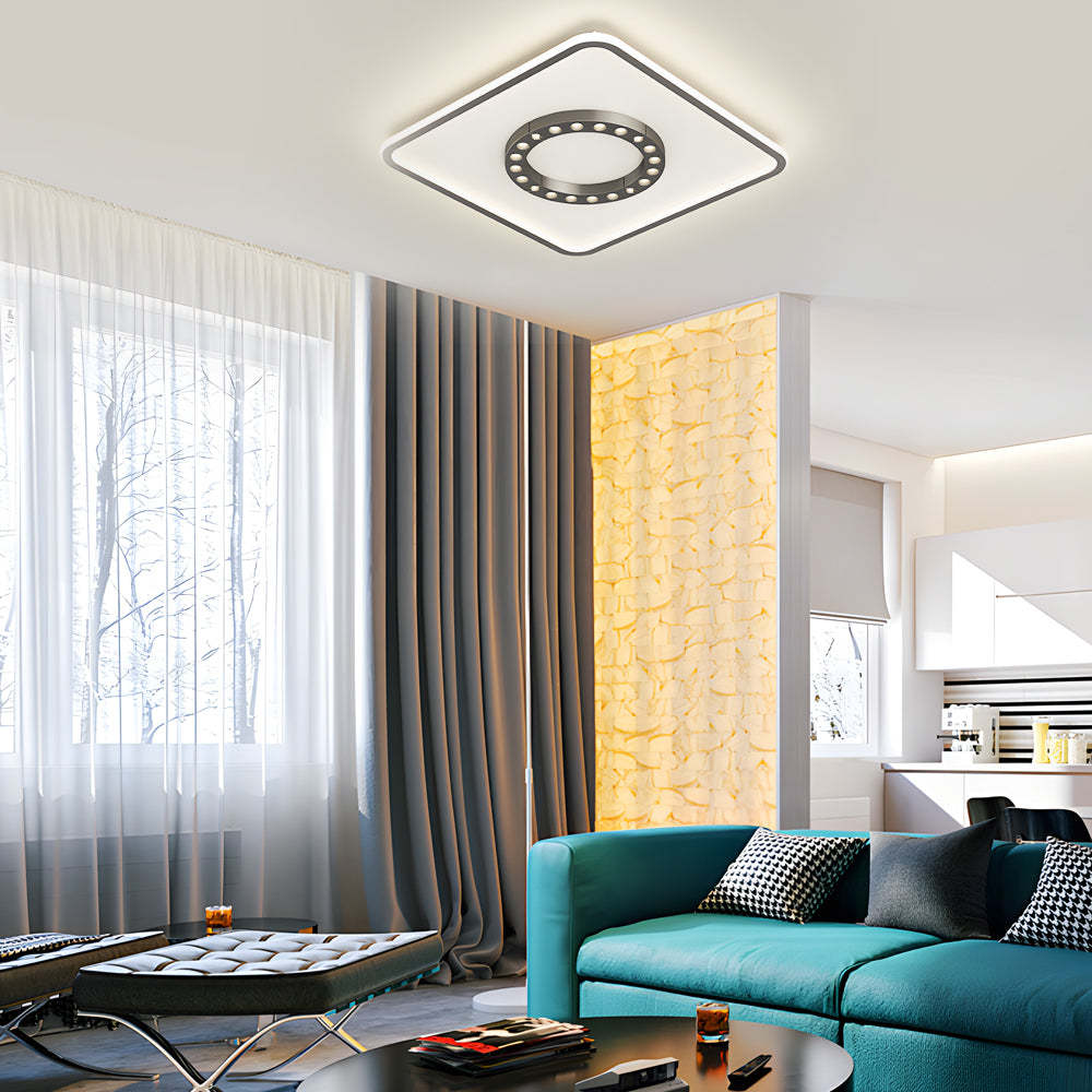 Square LED Anti-Glare Dimmable Modern Ceiling Light
