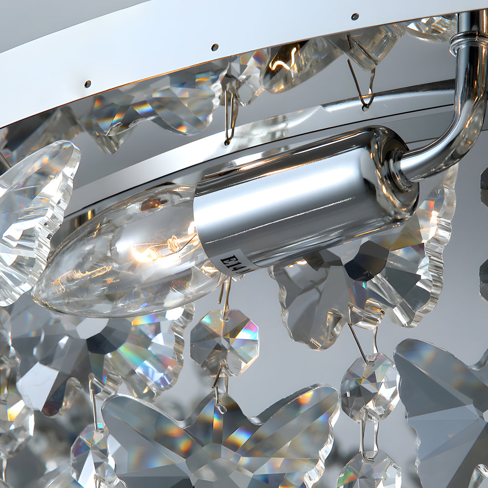 Round Crystal Tassel Modern Ceiling Lamp