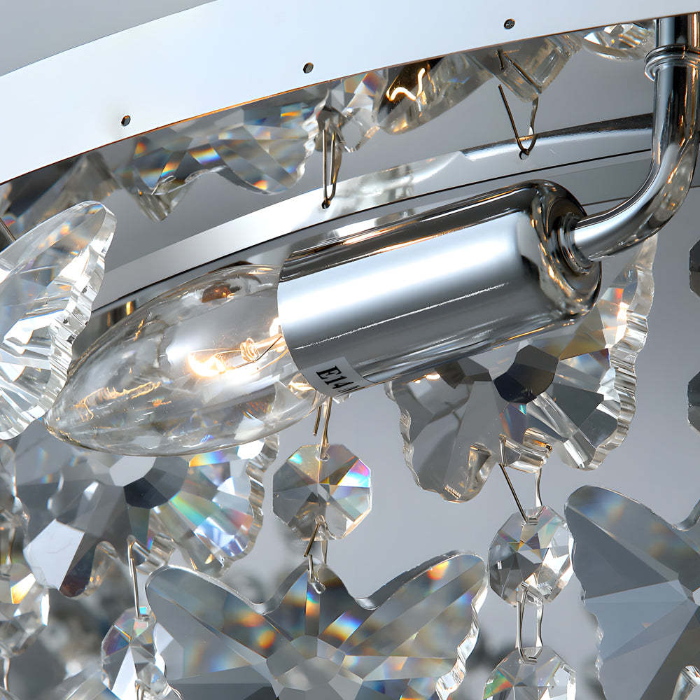 Round Crystal Tassel Modern Ceiling Lamp