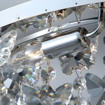 Round Crystal Tassel Modern Ceiling Lamp