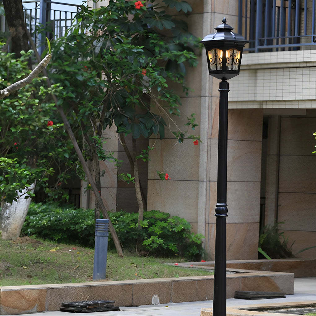 Retro Minimalist LED Waterproof European Style Garden Lamp Post Lights-Lighom