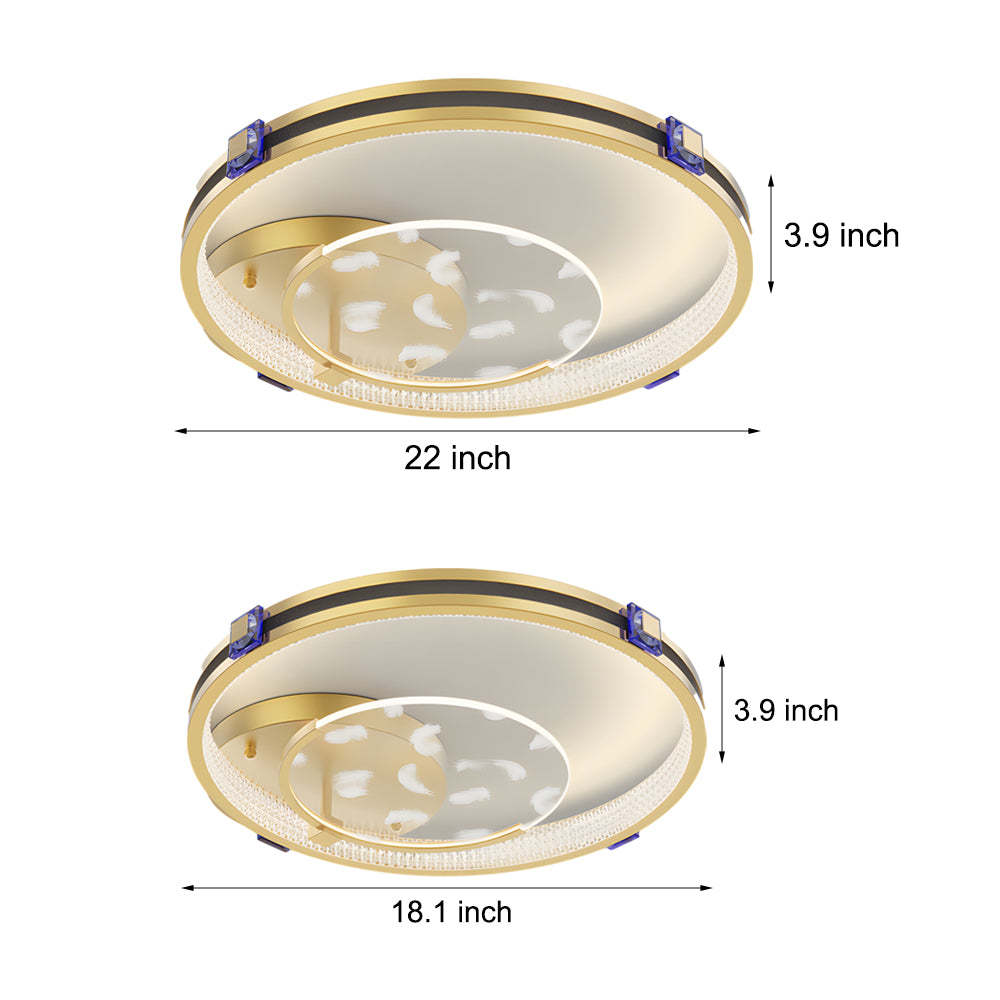 Acrylic Feather LED Modern Ceiling Light
