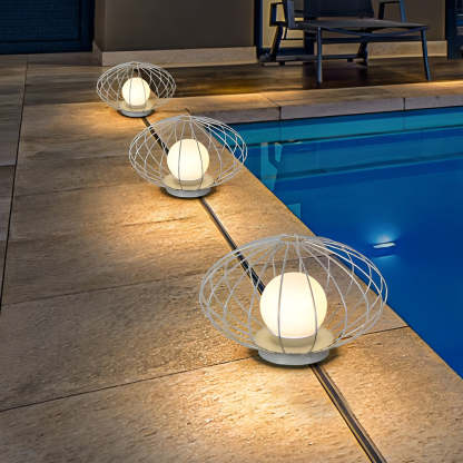 Mushroom Cage Shape LED Waterproof Modern Lawn Lamp Outdoor Lights-Lighom