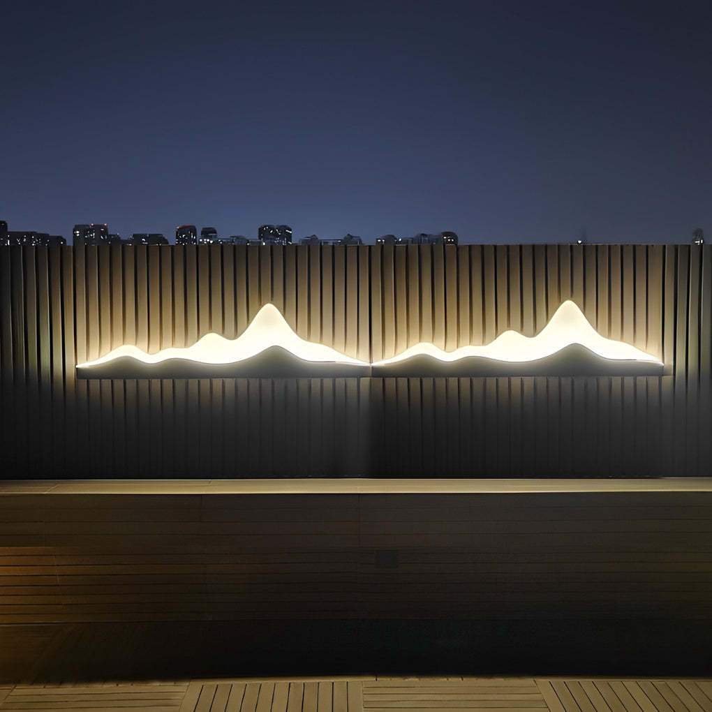 Mountain Scenery Creative Waterproof LED Modern Outdoor Wall Lights-Lighom