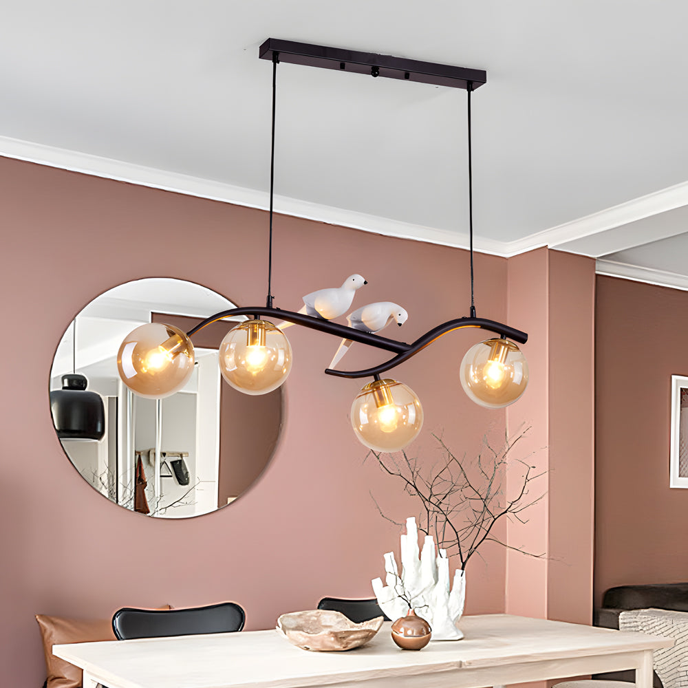 Long Branch Bird Ball Nordic Dining Chandelier