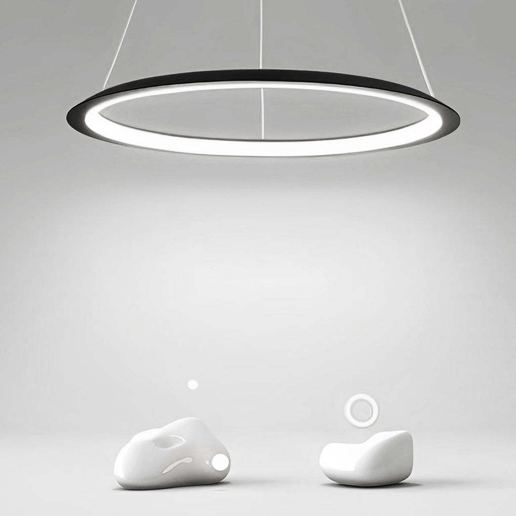 Minimalist Round LED Dimmable Nordic Chandelier