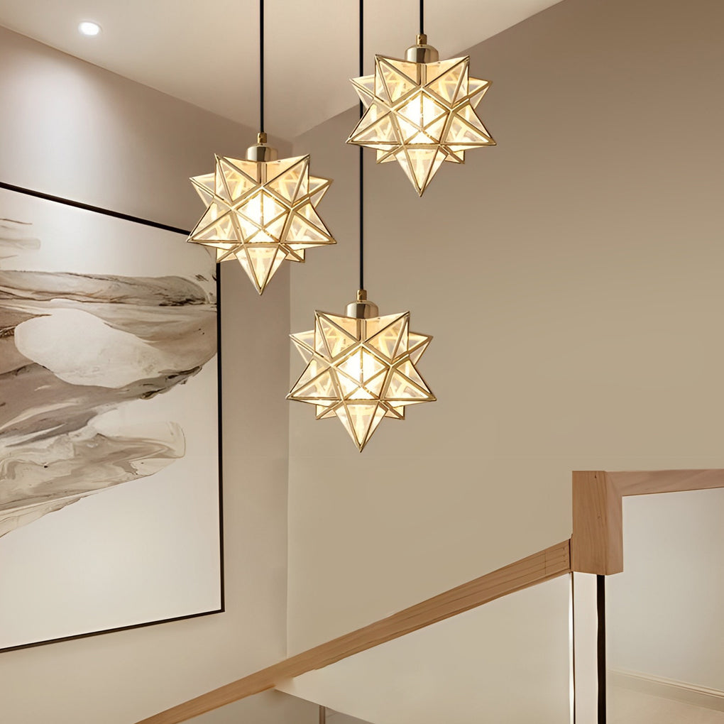 Five-Pointed Star Dimmable Modern Pendant