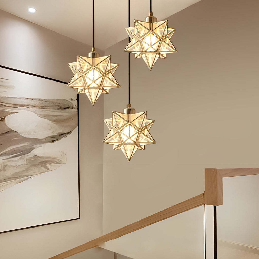 Five-Pointed Star Dimmable Modern Pendant