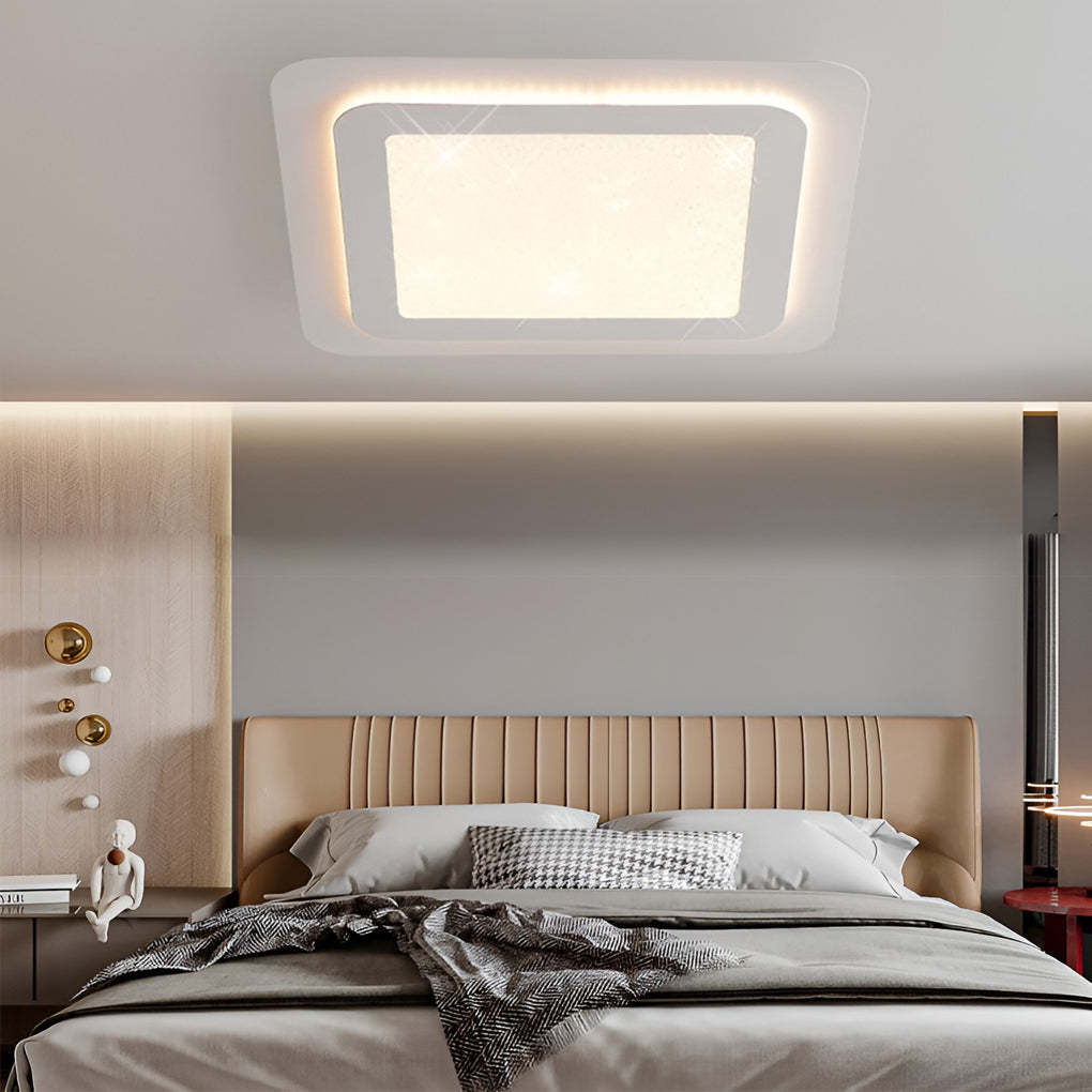 Minimalist Square Circular LED Dimmable Ceiling Light