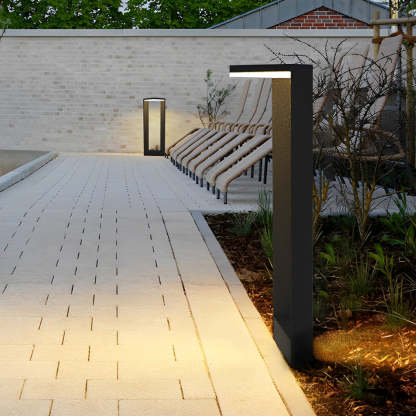 Sleek Linear 12W LED Pathway Light Minimalist Outdoor Landscape Lamp-Lighom
