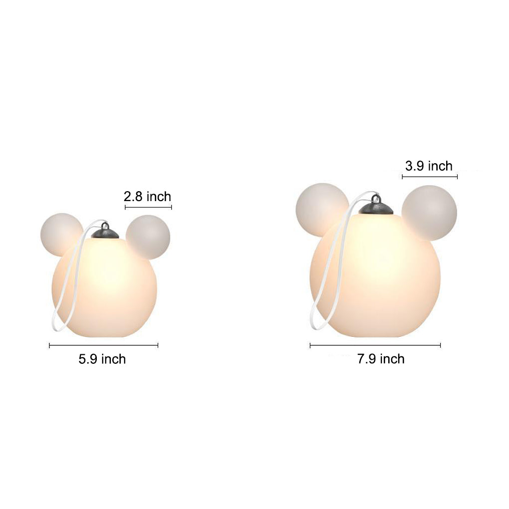 Cartoon 3D Animal Waterproof USB Rechargeable Outdoor Hanging Lights-Lighom