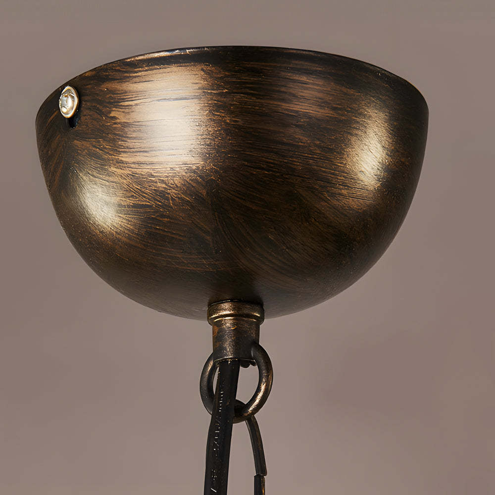 Iron Line Spherical LED Industrial Chandelier