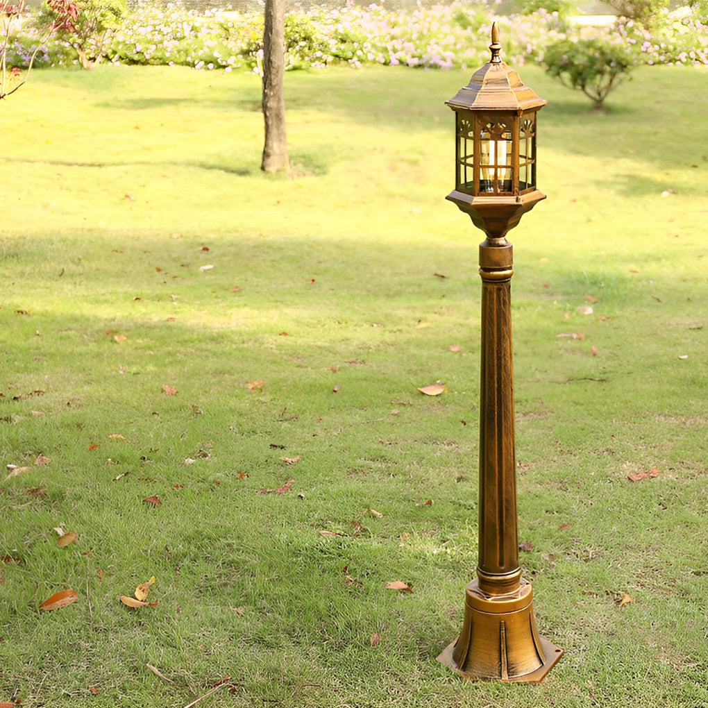 Industrial lawn black landscape lighting — Matte Black