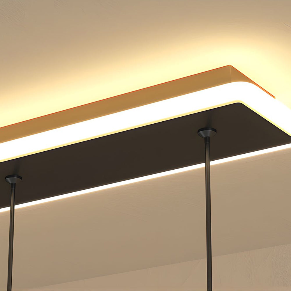 Modern LED Acrylic Seagull Linear Dining Chandelier